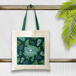Bolsa Tote Jardim Floral Aquarela Bonito
