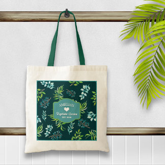 Bolsa Tote Jardim Floral Aquarela Bonito