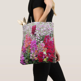 Bolsa Tote Jardim Floral de Boca-de-Leão Colorido