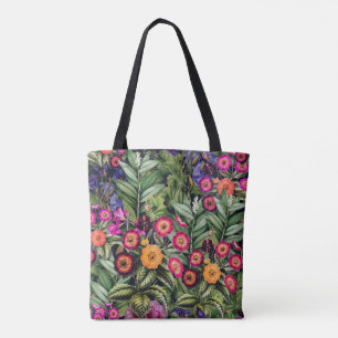 Bolsa Tote Jardim Floral Rosa da Ilha