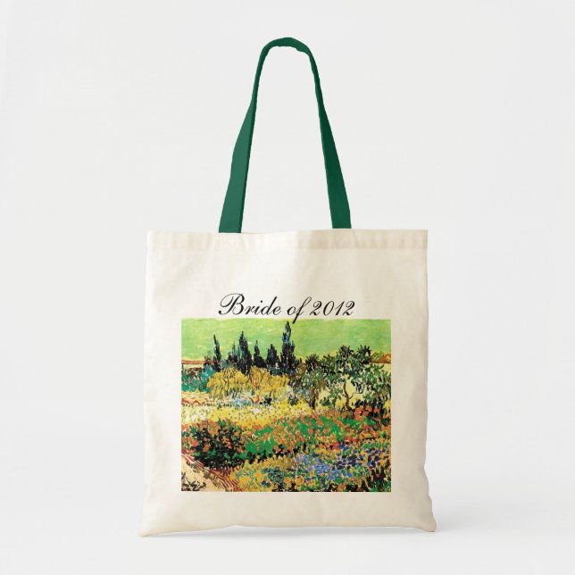Bolsa Tote jardim fluindo com caminho, van Gogh (Frente)