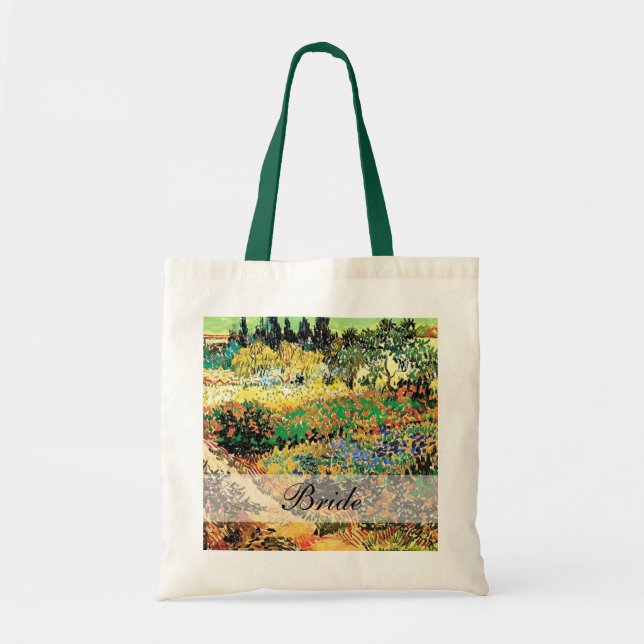 Bolsa Tote jardim fluindo com caminho, van Gogh (Frente)