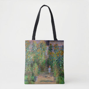 Bolsa Tote Jardim Monet Vetheuil Pintura Impressionista