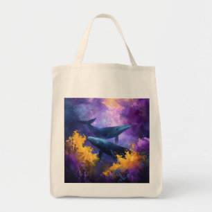 Bolsa Tote Jardim Oceânico Abstrato
