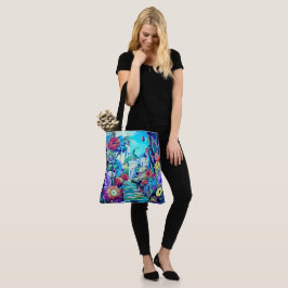 Bolsa Tote Jardim Surreal - Ilustração Floral design 2