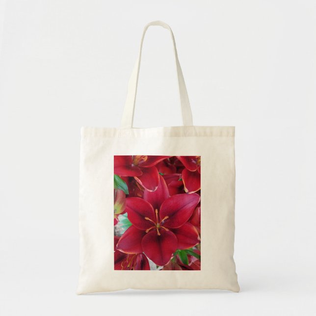 Bolsa Tote Jardim Vermelho (Frente)