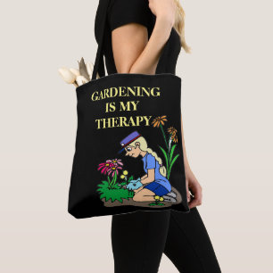 Bolsa Tote Jardinagem é minha terapia