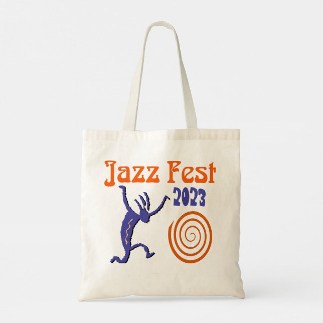 Bolsa Tote Jazz Fest Spiral personalizado (Verso)