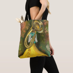 Bolsa Tote Jazz Lady Tuba Player Dance Music Sound