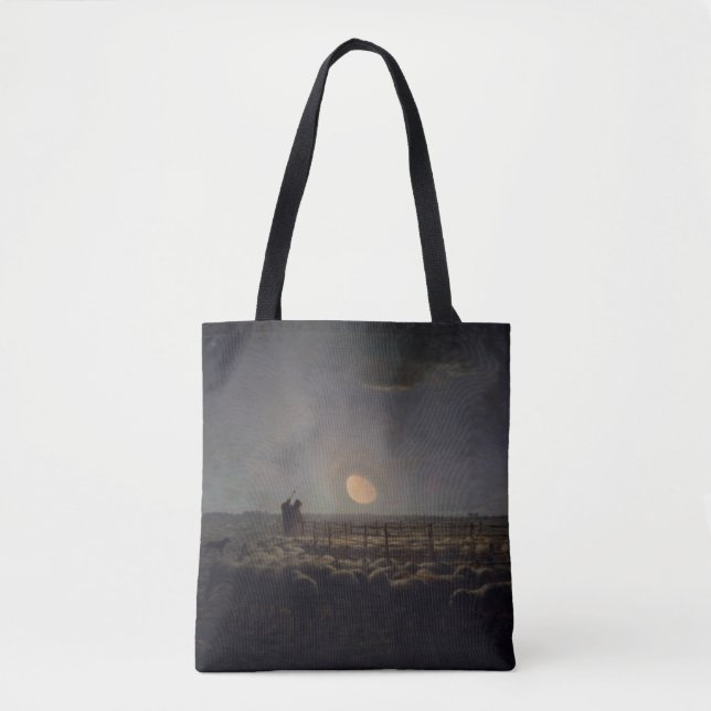 Bolsa Tote Jean-Francois Millet - Orelha, Lua 1860 (Frente)