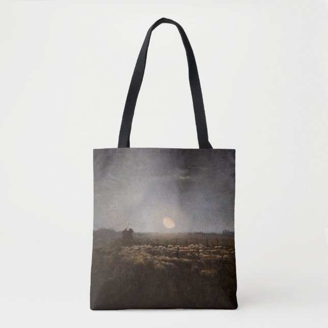 Bolsa Tote Jean-Francois Millet - Orelha, Lua 1872 (Frente)