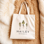 Bolsa Tote JENNA Pine Tree Camp Mountain Bachelorette<br><div class="desc">A coleção de bachelorette de Jenna é linda de pinheiros rústicos e uma combinação de fontes rústicas. Esta coleção é perfeita para um passeio,  acampamento ou solteira de montanha.</div>