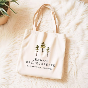 Bolsa Tote JENNA Pine Tree Camp Mountain Bachelorette