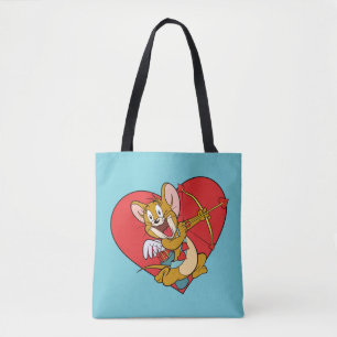 Bolsa Tote Jerry Mouse vestido de Namorados Cupido
