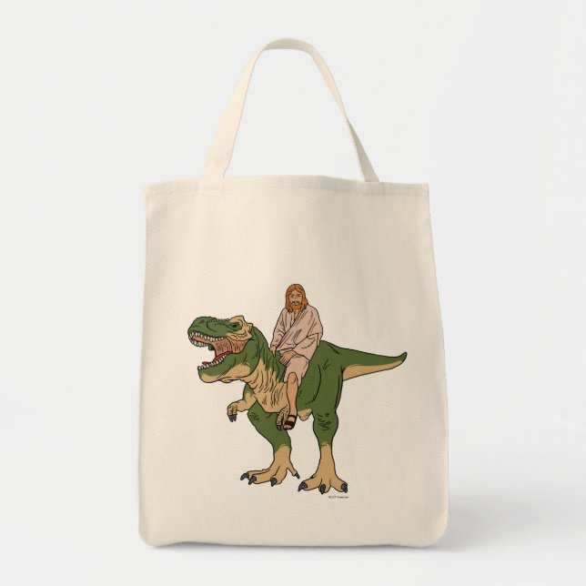 Bolsa Tote Jesus Andando T-Rex (Frente)