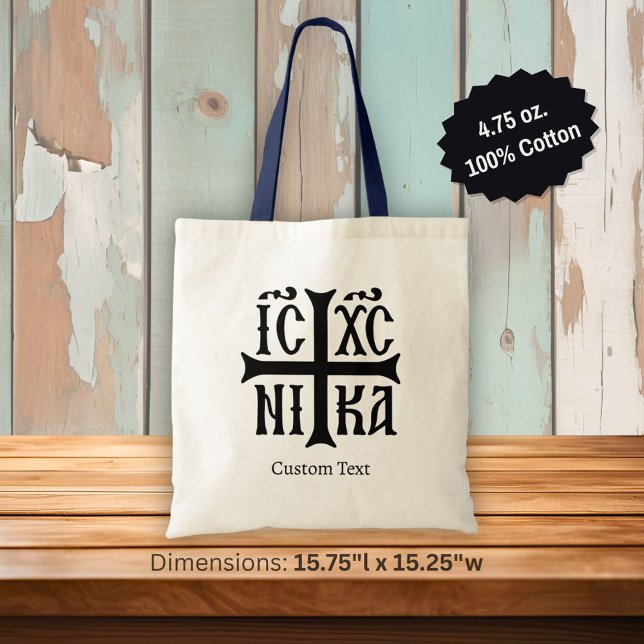 Bolsa Tote Jesus Cristo Conquista Emblem (Criador carregado)