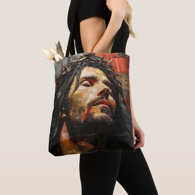 Bolsa Tote Jesus Cristo Moderno (Close Up)