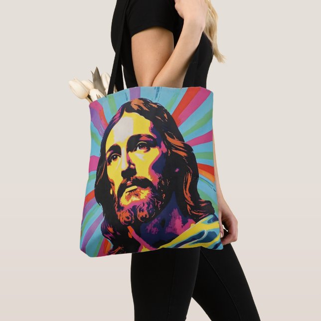 Bolsa Tote Jesus Cristo Pop Art (Close Up)