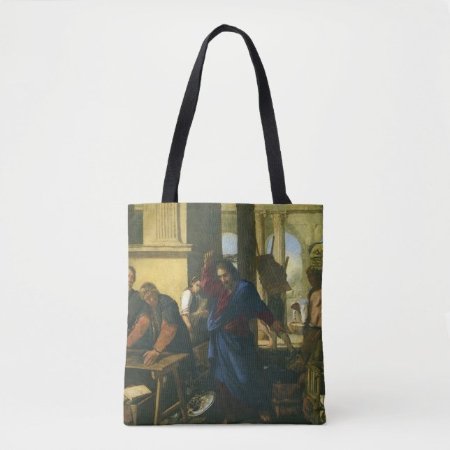 Bolsa Tote Jesus Cristo Purificando o Templo (Frente)