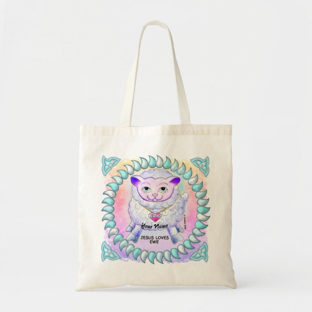 Bolsa Tote Jesus Cristo Te Ama  (Frente)