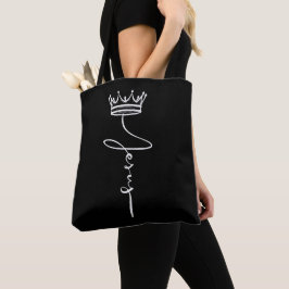 Bolsa Tote 'Jesus' Crown Inspiration Faith and Devotion Gift