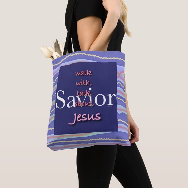 Bolsa Tote Jesus é a faixa salvadora (Close Up)