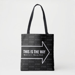 Bolsa Tote JESUS É A FORMA COMO A Bíblia Cristã Verse