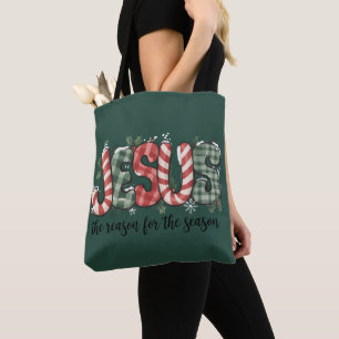 Bolsa Tote Jesus É a Razão da Temporada Fé Cristã