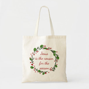Bolsa Tote "Jesus é a razão da temporada" Holly Design