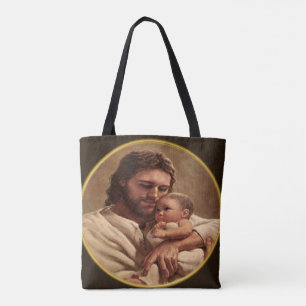 Bolsa Tote Jesus e criança