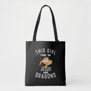 Bolsa Tote Jesus e Dragões Cardeados