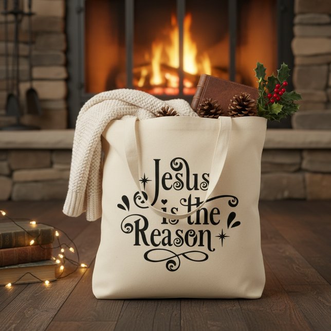 Bolsa Tote Jesus é o Cristão da Razão (Jesus is the Reason Christian Tote Bag)