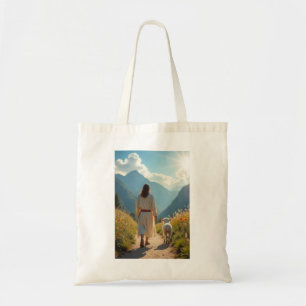 Bolsa Tote Jesus e o Saco do Tote de Lamb Christian Faith G
