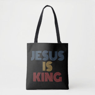 Bolsa Tote Jesus é Rei T-ShirtJesus é o Rei roupa para vestir