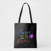 Jesus é SENHOR com Nome Personalizado e Flor Rosa