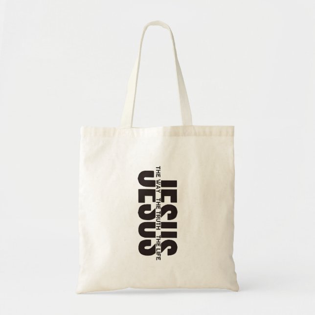 Bolsa Tote Jesus O Caminho A Verdade A Vida (Frente)