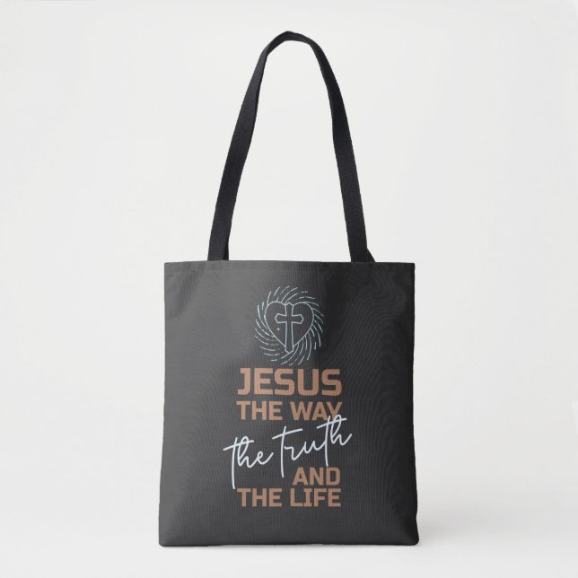 Bolsa Tote Jesus O Caminho Da Verdade E Da Vida (Frente)