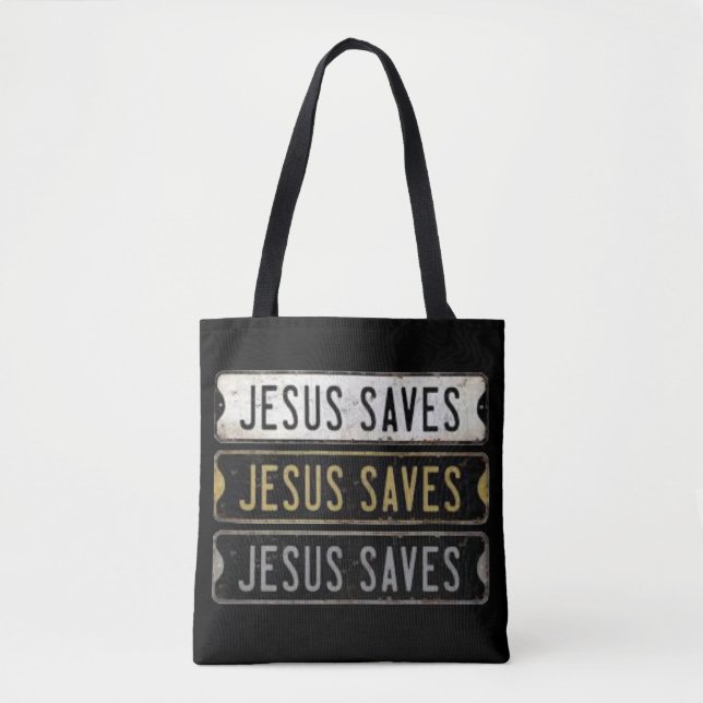 Bolsa Tote Jesus Salva (Frente)
