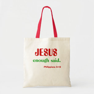 Bolsa Tote Jesus...suficiente dito