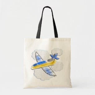 Bolsa Tote Jet Plane no Presente do Ar