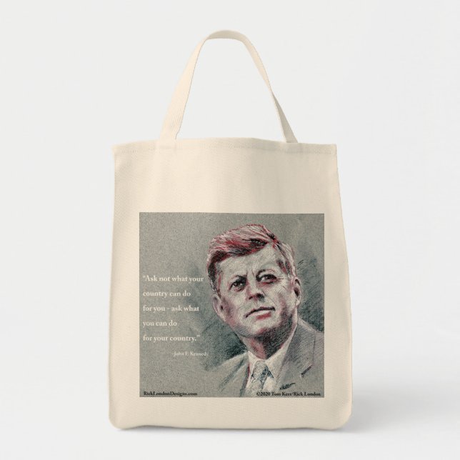 Bolsa Tote JFK & Citação (Frente)