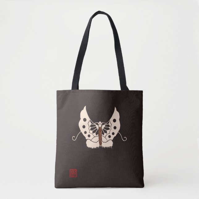 Bolsa Tote Jinbaori-Kurotorigeagehachoumoyou (Frente)