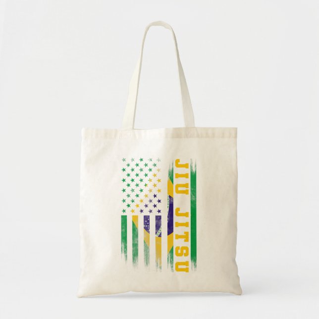 Bolsa Tote Jiu Jitsu Brasil Bjj Brasil Bandeira dos Estados U (Frente)