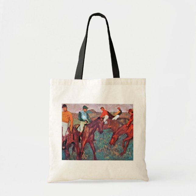 Bolsa Tote Jockey e Horse, Edgar Degas (Frente)