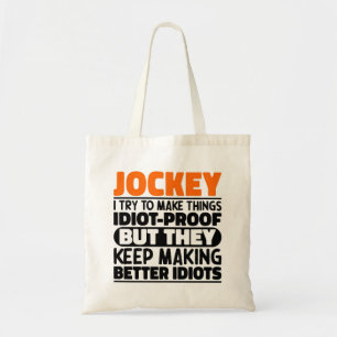 Bolsa Tote Jockey Tento Fazer Coisas Engraçadas Dizendo Jocke