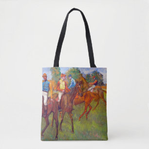 Bolsa Tote Jockeys e Race Horses, Edgar Degas