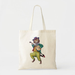 Bolsa Tote Jogador de Banjo (Violão) Cat, Louis Wain