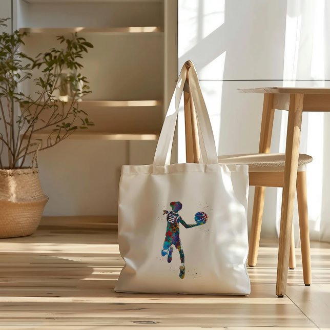 Bolsa Tote Jogador de Basquete Adolescente (Criador carregado)