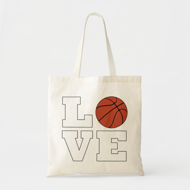 Bolsa Tote Jogador de basquete de torta de basquetebol (Frente)