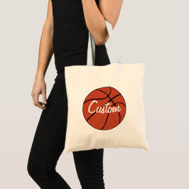 Bolsa Tote Jogador de Basquete ou Treinador Personalizado Nom